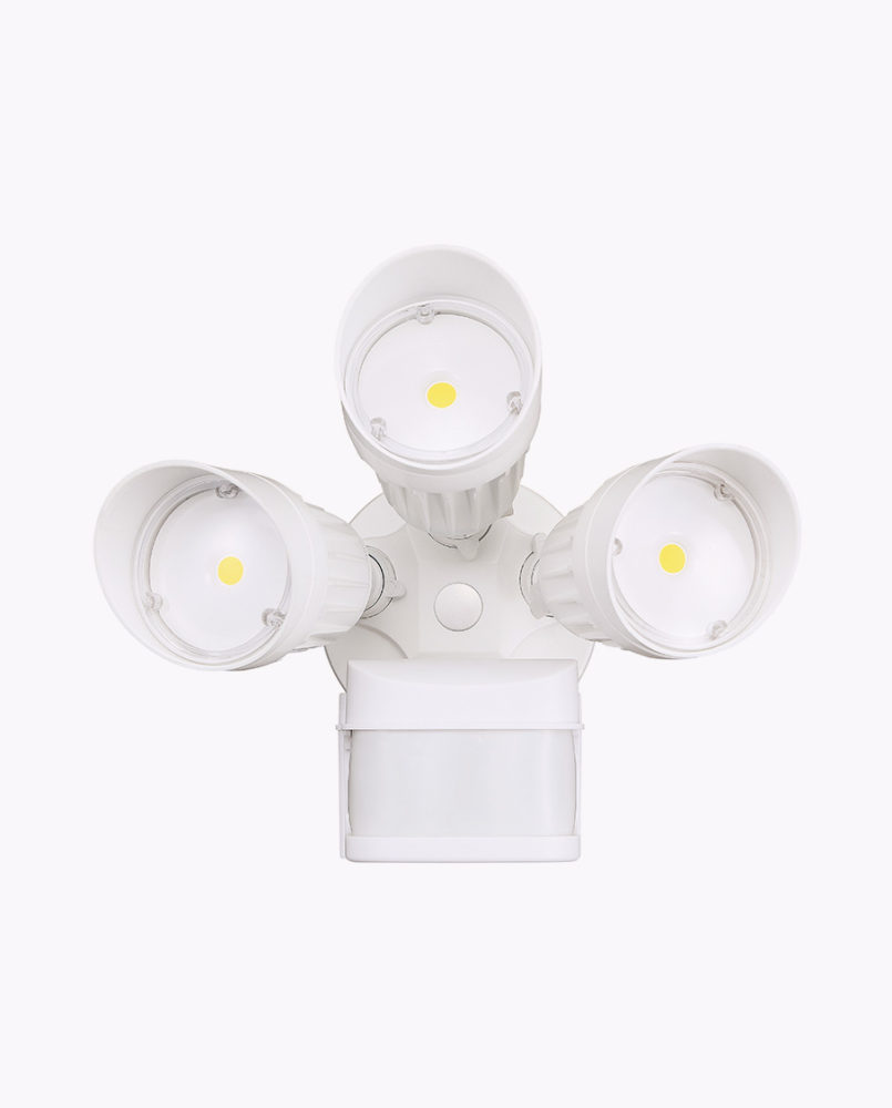 lf30mh3 wh dl triple head motion security light cyber tech lighting